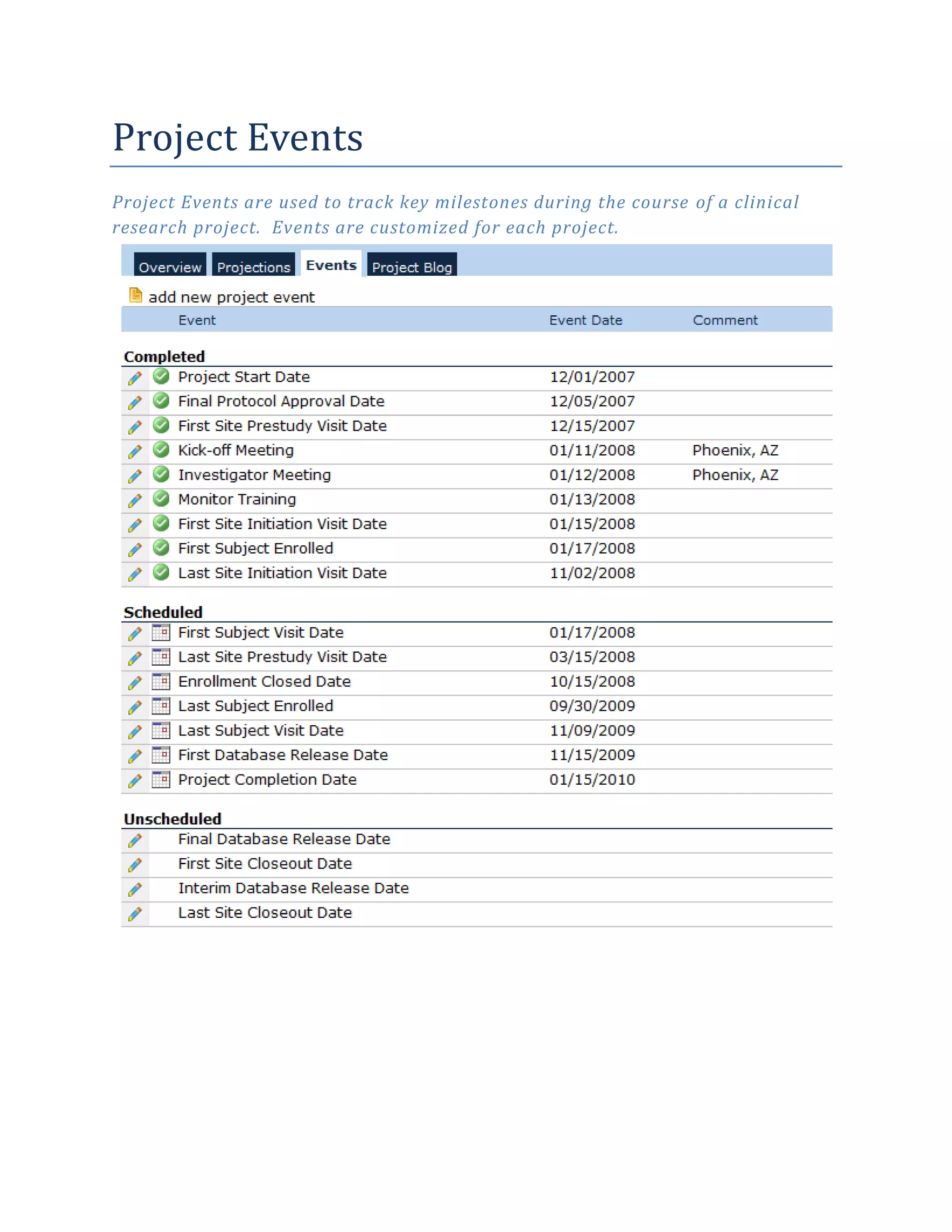CTMS Screen Shots Updated 11 10 09