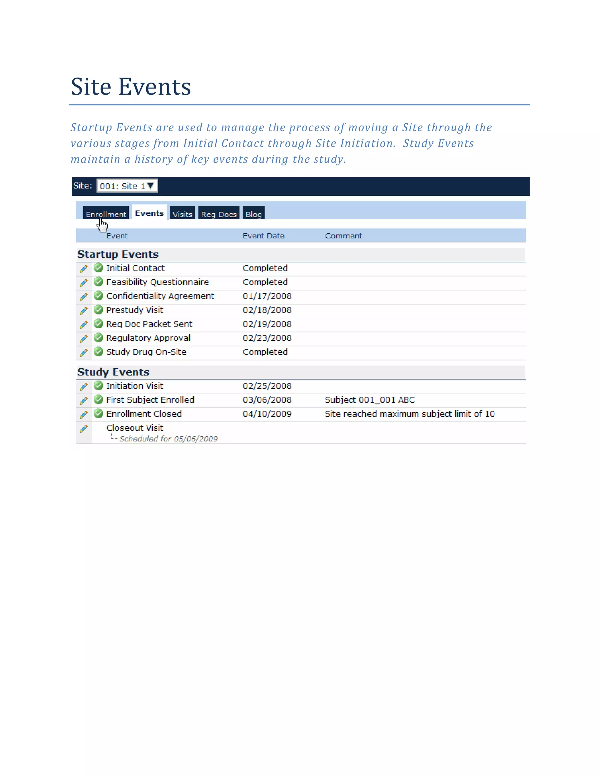 CTMS Screen Shots Updated 11 10 09