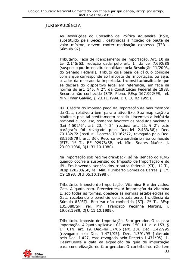 Artigo 97 ctn