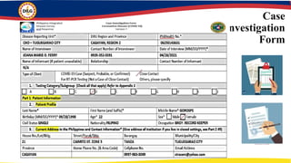 Case
Investigation
Form
 