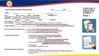 CONTACT
TRACING
FORM 1
Page 1
 