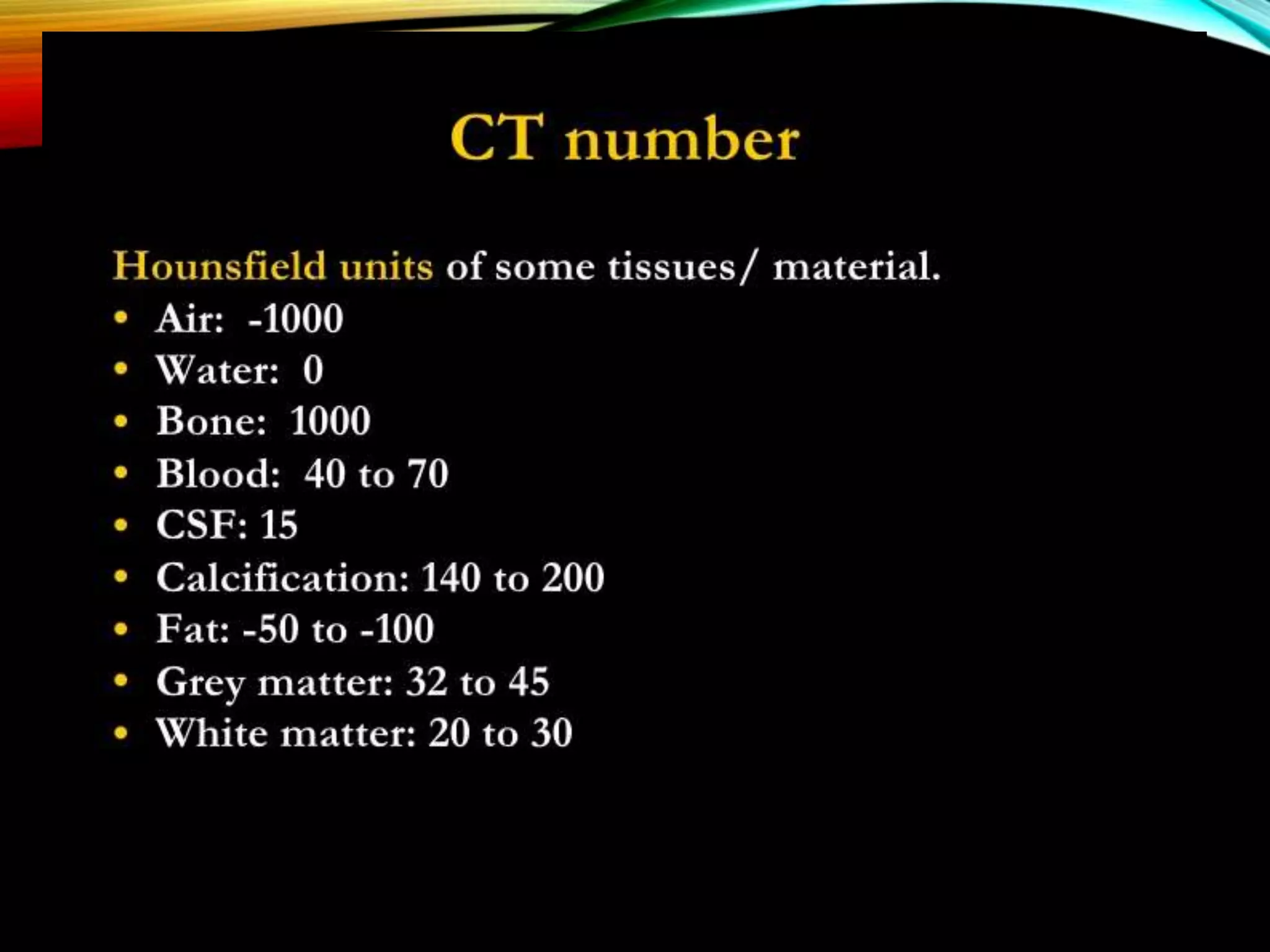 Ct numbers window width and window level pptx lung and respiratory