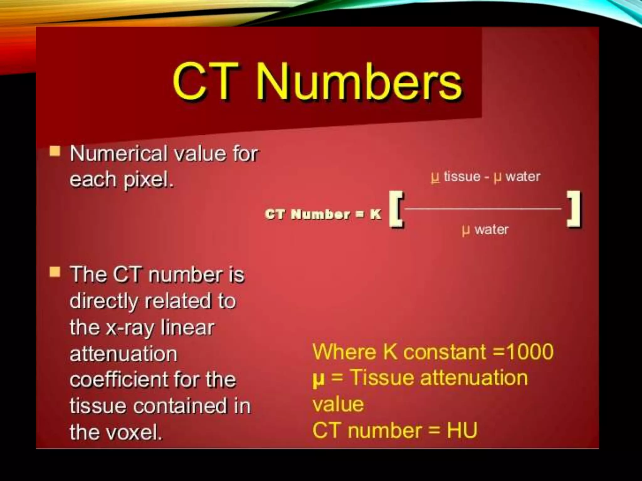 Ct numbers window width and window level pptx lung and respiratory
