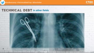 #DevBootcamp / #TechnicalDebtTrap / @DocOnDev
Technical Debt in other fields
 