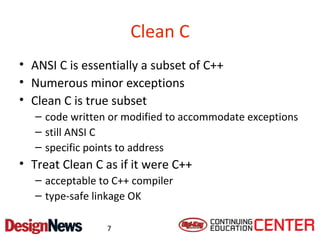 C to C++ Migration Strategy | PPT