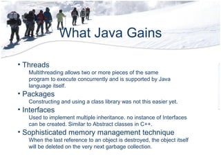 ppt transition from c++ to java: understanding... C++ to java | PPT