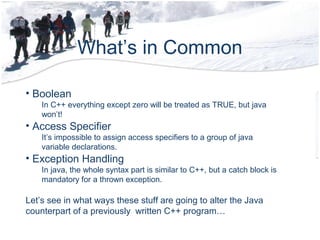 Difference between C++ and Java | PPT