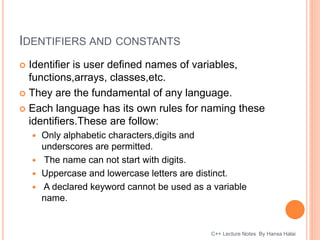 C++ tokens and expressions | PDF