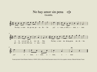 Cancionero de Torner. Curso 2017-2018