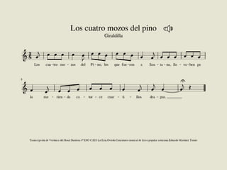 Cancionero de Torner. Curso 2017-2018