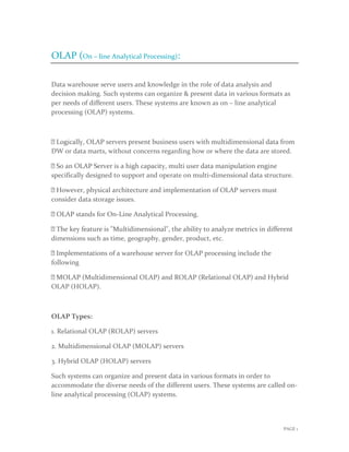 CTP Data Warehouse | PDF