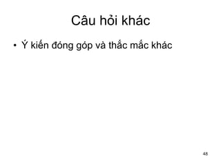 Câu hỏi khác Ý kiến đóng góp và thắc mắc khác 