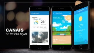 DE VEICULAÇÃO
CANAIS
 