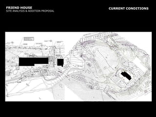 FRIEND HOUSE SITE ANALYSIS & ADDITION PROPOSALCURRENT CONDITIONS