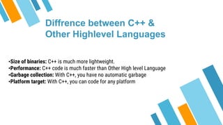 C++ training day01 | PPT