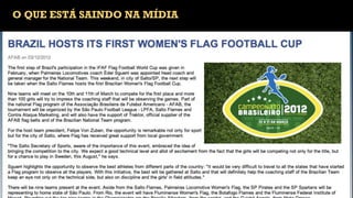 O QUE ESTÁ SAINDO NA MÍDIA
 