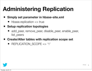 HBase Replication | PDF