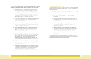 In order to more explicitly integrate the evidence-based principles of risk and need,    Anticipated Outcomes
     the Board has taken steps to further enhance its practices. These steps include:         The intent of the Board’s effort over the last year has been to review and strengthen its
                                                                                              policies, in light of evolving research and best practice. As a result of these actions, it is
            1. Adoption of revisions in its decisional instrument that serve to target        reasonable to anticipate:
               interventions more directly toward higher risk offenders and to address
               their criminogenic needs. A major consideration of the Board is the degree             1. A higher concurrence rate between the Board’s decisional instrument and
               to which offenders have undertaken efforts while incarcerated to reduce                   its actual decisions;
               the risk of reoffending upon return to the community. The revision to the
               decisional instrument effectively requires that high risk offenders meet a             2. Fewer low risk offenders denied parole for failure to complete
               higher standard in order to be considered “likely to parole.”                             programming;

            2. Violent, high risk offenders must have completed required programming                  3. Greater numbers of high risk offenders identified for interventions that
               in order to be deemed “likely to parole.” This comports with the                          specifically address their assessed criminogenic needs in anticipation of
               evidence-based principle of need.                                                         parole consideration;

            3. Medium and low-risk offenders, depending upon whether their offense                    4. Conditions of parole targeted more directly by risk and criminogenic
               was violent, must either participate, be waiting or willing to participate                need, reducing the likelihood of violation and revocation for non-
               in order to be considered “likely to parole.                                              compliance with conditions.

            4. Low risk offenders (with the exception of offenders convicted of 2nd                   5. The Board’s publication of its decision principles, tools and practices
               and 3rd degree murder, multiple DUI’s, domestic violence, and sex                         should allow more dialogue and collaborative problem-solving with its
               offenders) are not required to complete or participate in programs in                     criminal justice system partners. The Board anticipates periodically
               order to be considered “likely to parole.”                                                convening its partners for discussions that will lead to continuing
                                                                                                         improvements in its decision practices and in the Commonwealth’s
            5. Adoption of a new approach to setting of conditions. The conditions                       system of justice.
               sheet is now formatted to focus upon the domains of criminogenic need,
               and will routinely indicate to Board members those domains of high             These outcomes, if realized, should contribute directly to community safety in the
               need in high risk cases. This will enable board members to set                 Commonwealth by increasing successful transition from prison to the community and
               conditions targeted specifically to risks and needs. This change will          enhancing the likelihood of successful completion of parole.
               further enhance the Board’s use of the evidence-based principle of need.

            6. The hearing examiner’s hearing report has been reformatted to highlight
               risk and needs to track the connection between risk and needs to their
               recommended decision; and

            7. Continuation of a collaborative effort with the Pennsylvania Department
               of Corrections to enhance targeting by risk. It is cooperating in a practice
               of relying upon a static risk instrument used at prison admission to
               identify low risk offenders for whom further assessment and
               programming will not be required in order to be considered for parole.




16    PENNSYLVANIA BOARD OF PROBATION AND PAROLE                                                   A REPORT ON BOARD INITIATIVES TO STRENGTHEN DECISIONMAKING POLICY AND PRACTICE              17
 