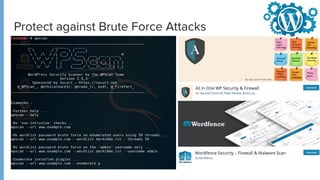 Protect against Brute Force Attacks
 