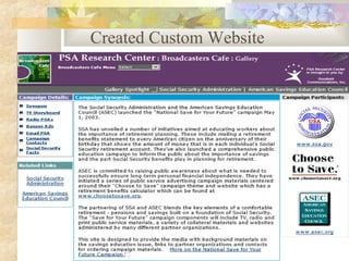 Created Custom Website
 