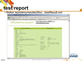 test report firefox repository/results/20xx.../testResult.xml 