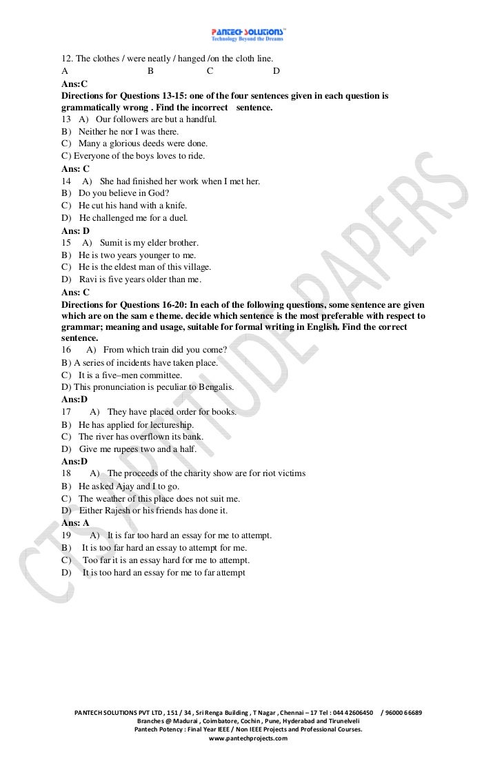 cts aptitude questio papers 9 2 reflections form g
