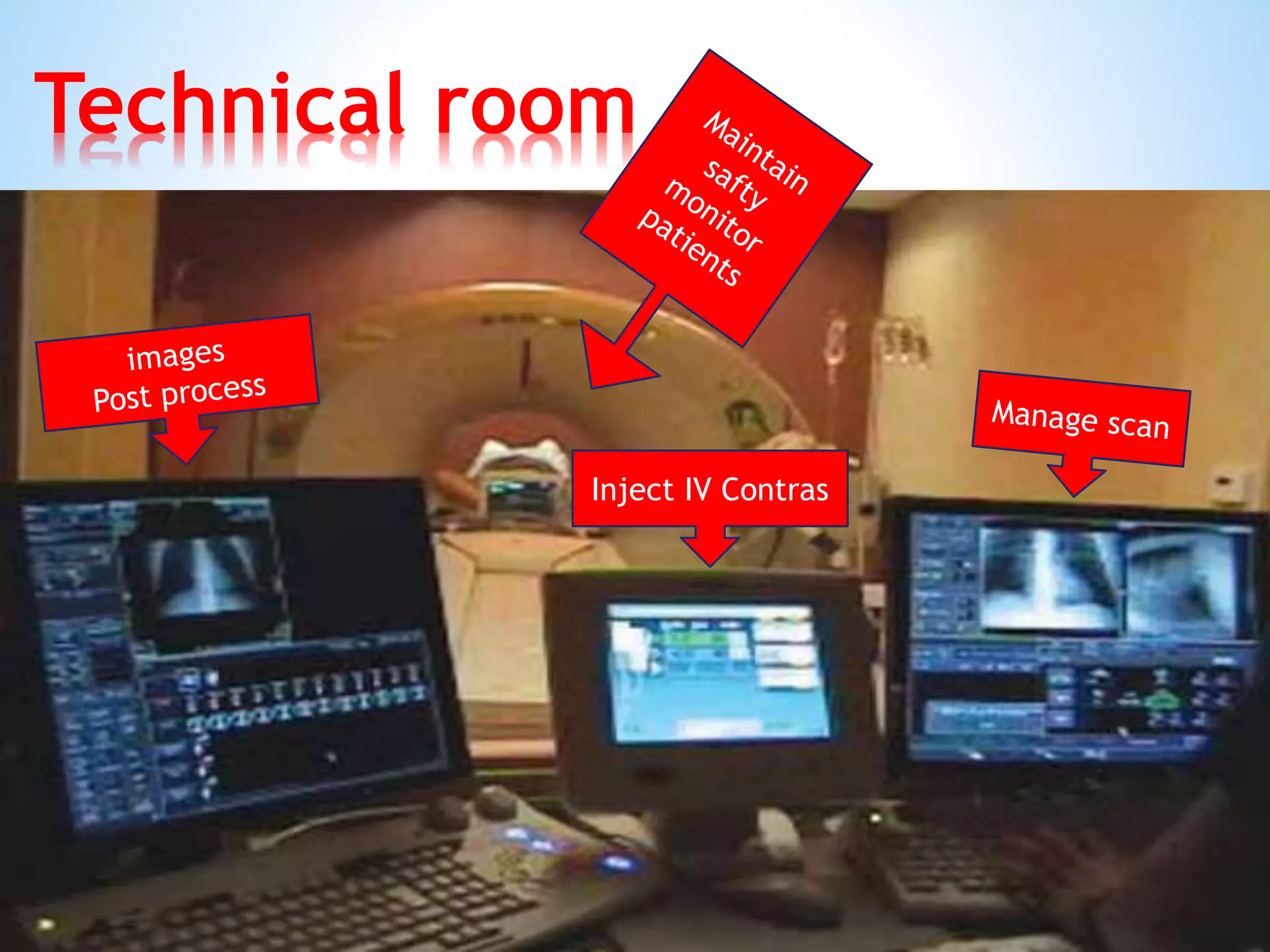 Technical room
Inject IV Contras
 