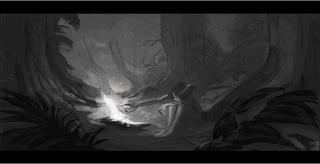 Caravan Tales Beat board - a boy who ventures away to his mystical destiny