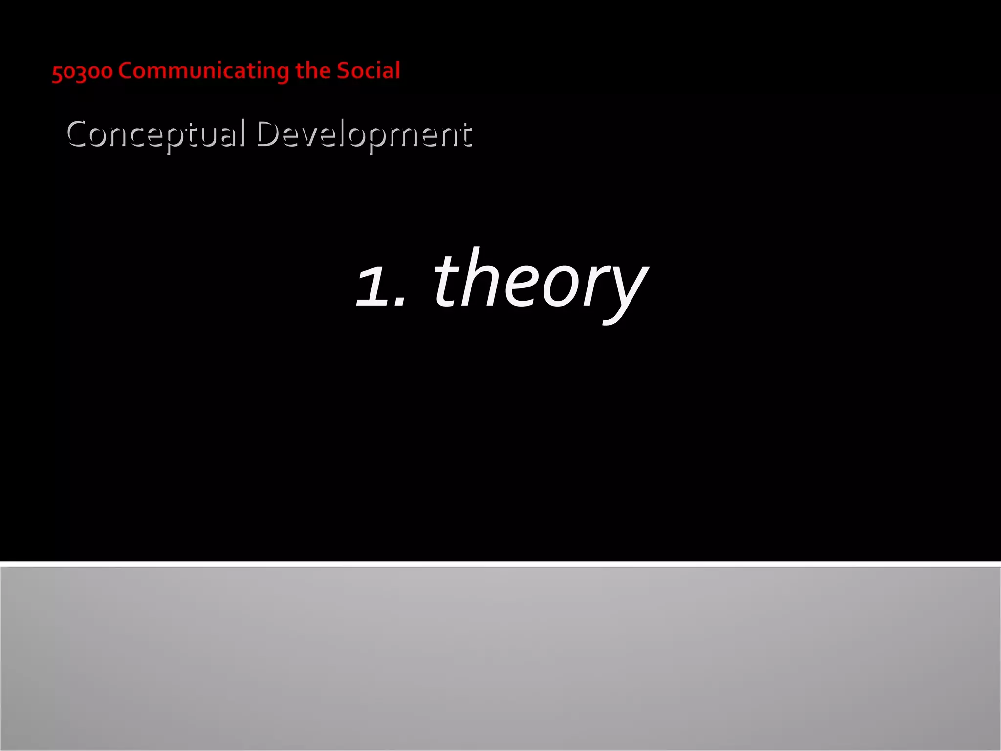 Conceptual Development

1. theory

 