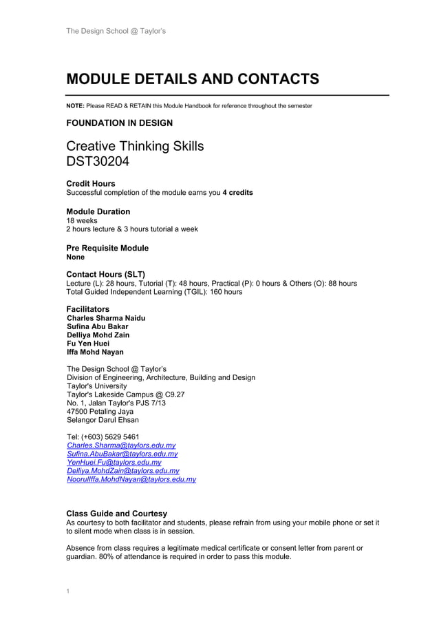 Cts module outline handout 11082015_v01 | PDF