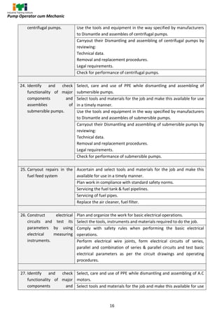 Pumping Operatorcheat Sheet Cts pump operator cum mechanic | PDF
