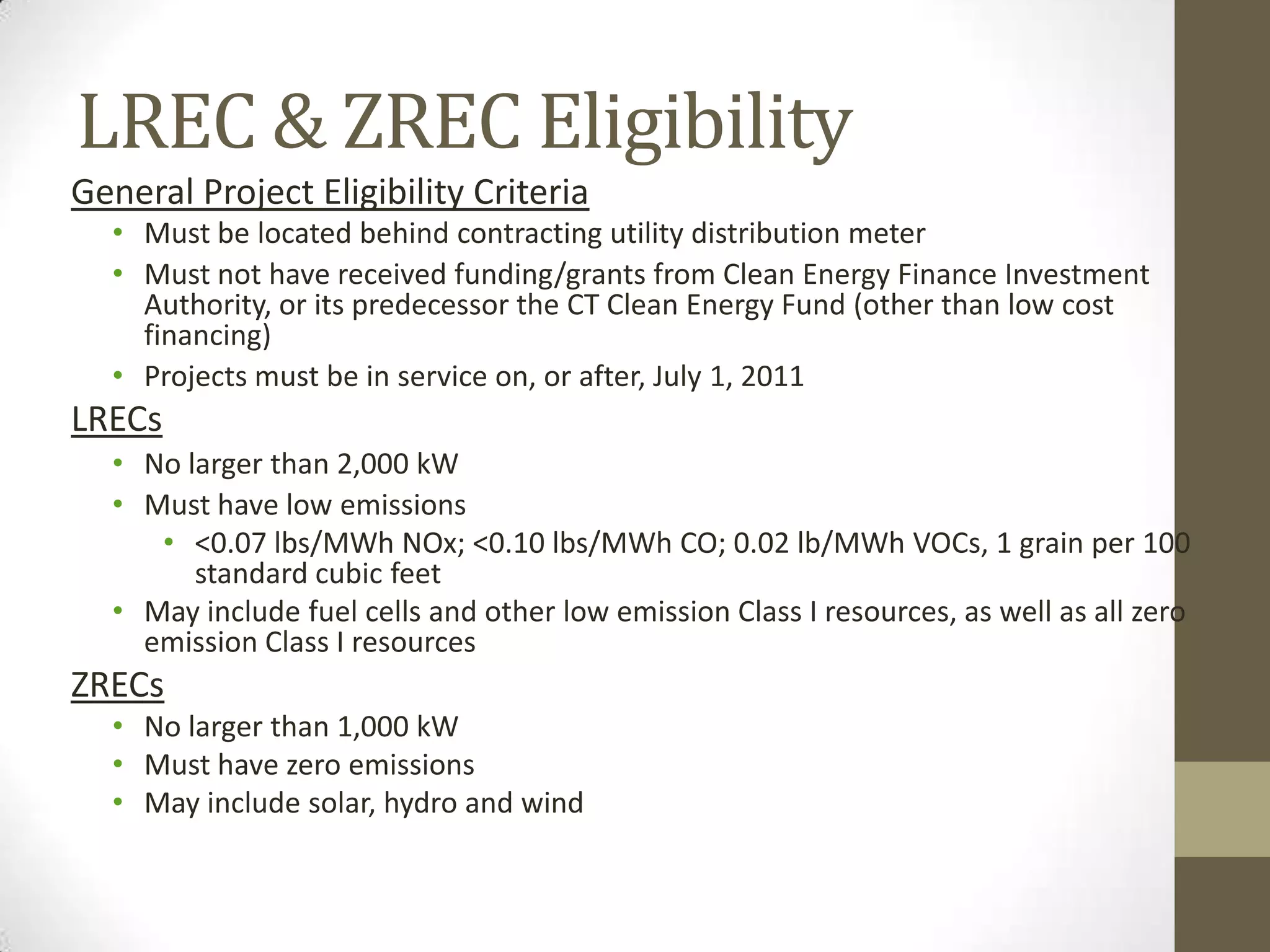 Federal Tax Incentives
 