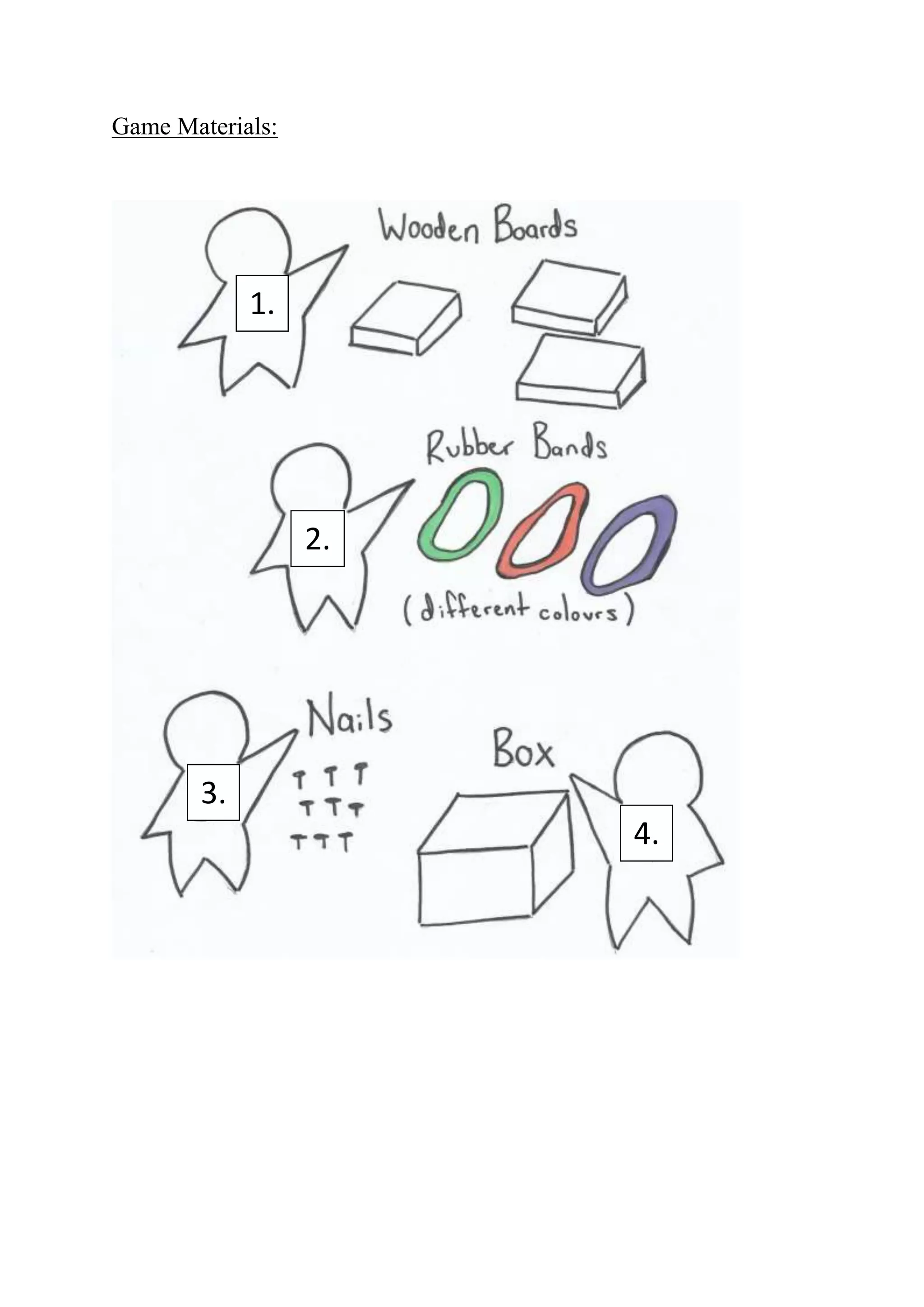Game Materials:
1.
2.
3.
4.
 