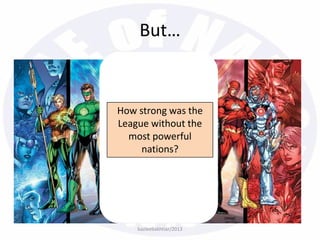 But…
How strong was the
League without the
most powerful
nations?
bazleebakhtiar/2013
 