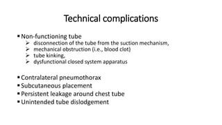 Closed tube thoracotomy drainage presentation | PPT