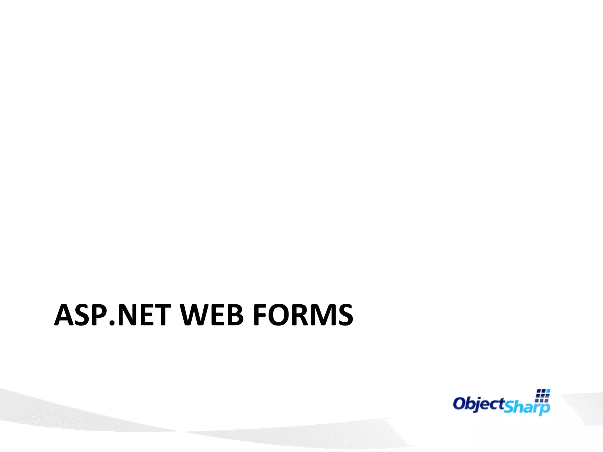 ASP.NET WEB FORMS 