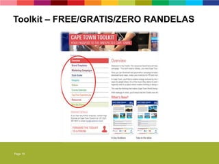Page 19
Toolkit – FREE/GRATIS/ZERO RANDELAS
 