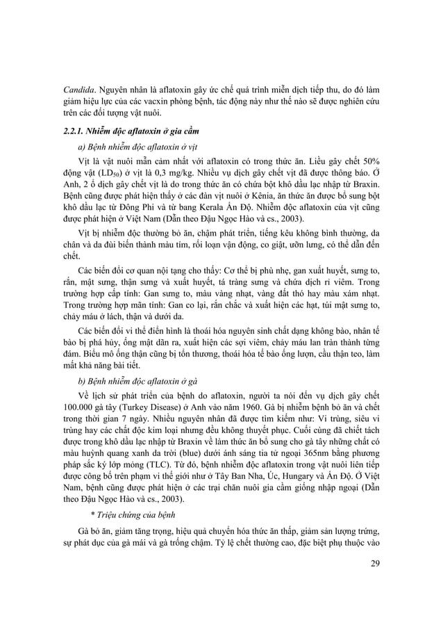Độc tố trong thức ăn chăn nuôi - GS.TS Đậu Ngọc Hào;GS.TS Từ Quang Hiển ...