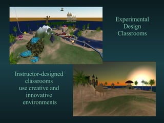 Instructor-designed  classrooms  use creative and  innovative  environments Experimental Design Classrooms 