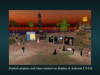 Student projects and class content on display at Acheron LV426 