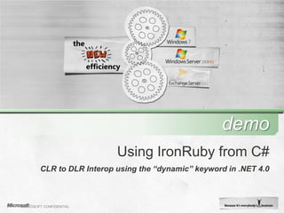 The Dynamic Language Runtime (DLR)Rationale
