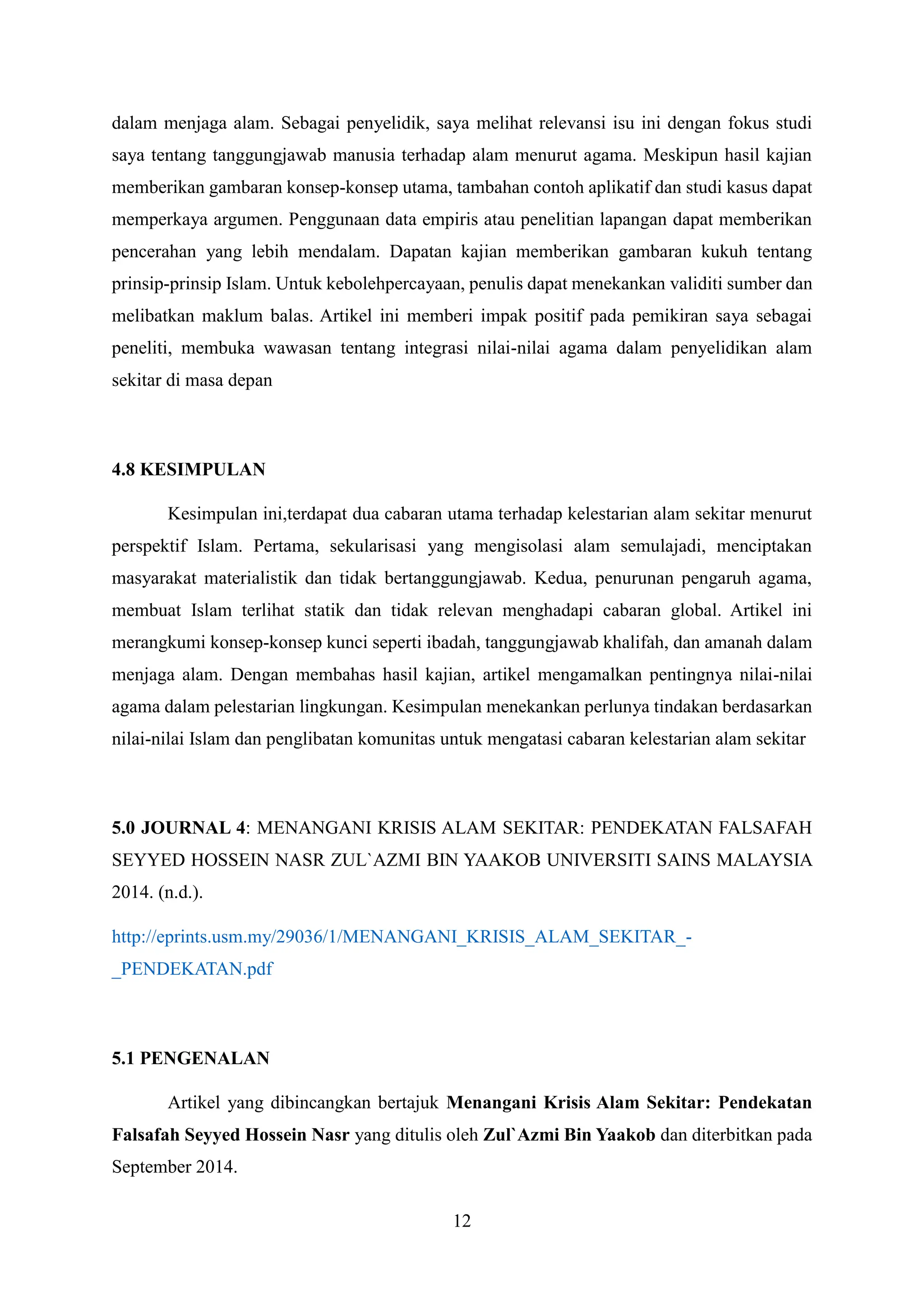 Ctu552 Group Assignment Falsafah Alam Sekitar Pdf