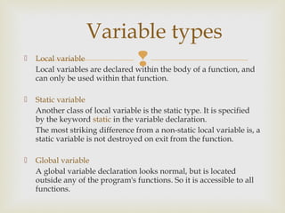 C tutorial | PPT