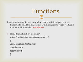 C tutorial | PPT