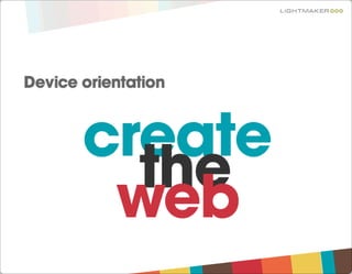 HTML5 - Create The Web London