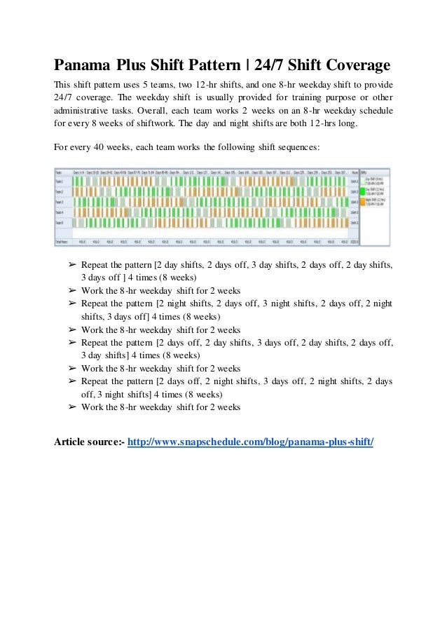 panama plus shift pattern 24 7 shift coverage panama shift pattern
