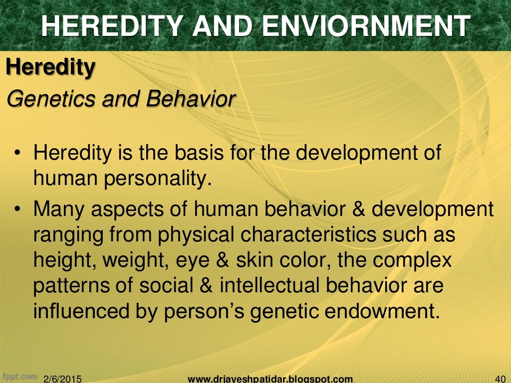 Biological basis of human behavior