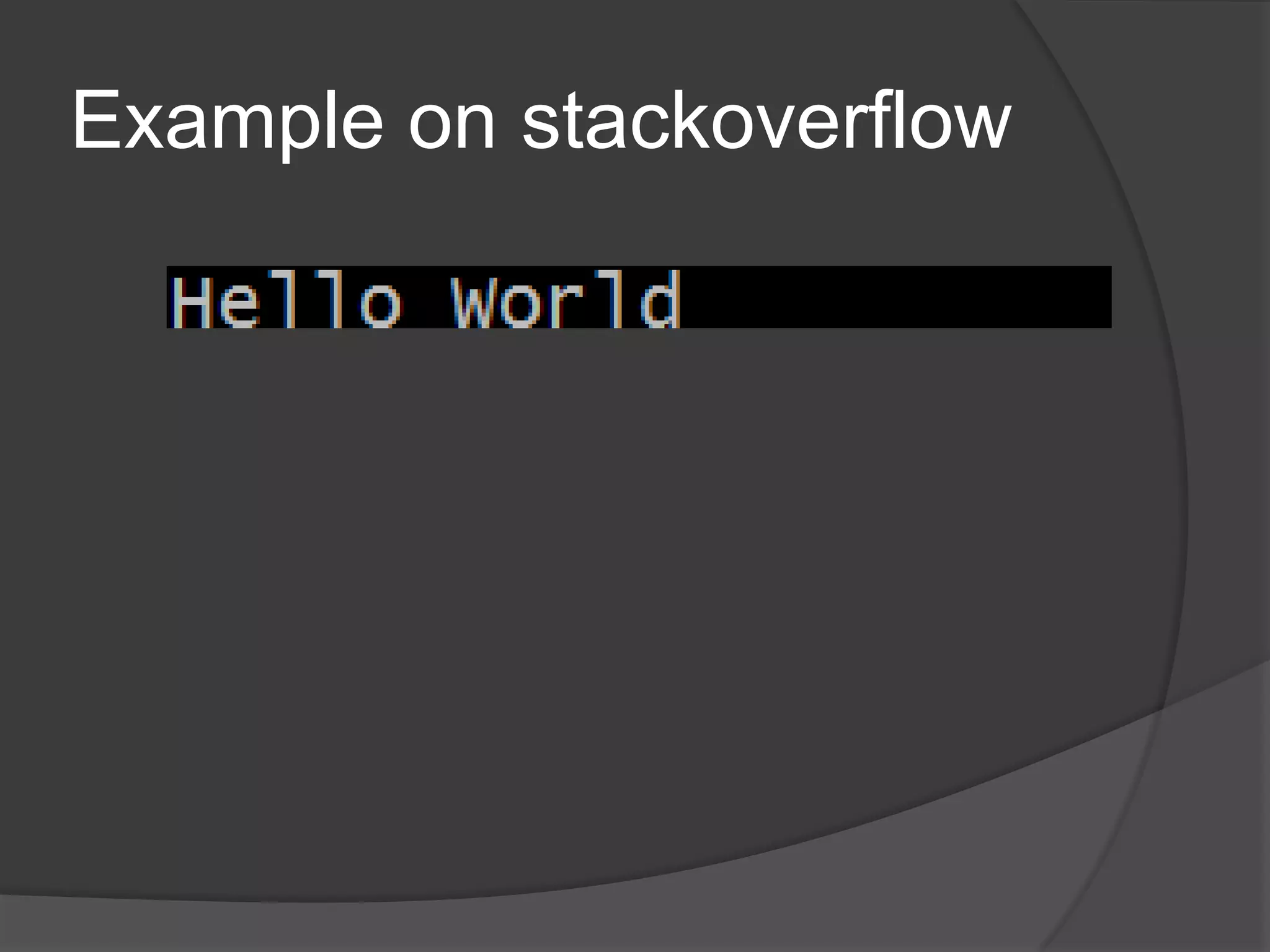 Example on stackoverflow
 