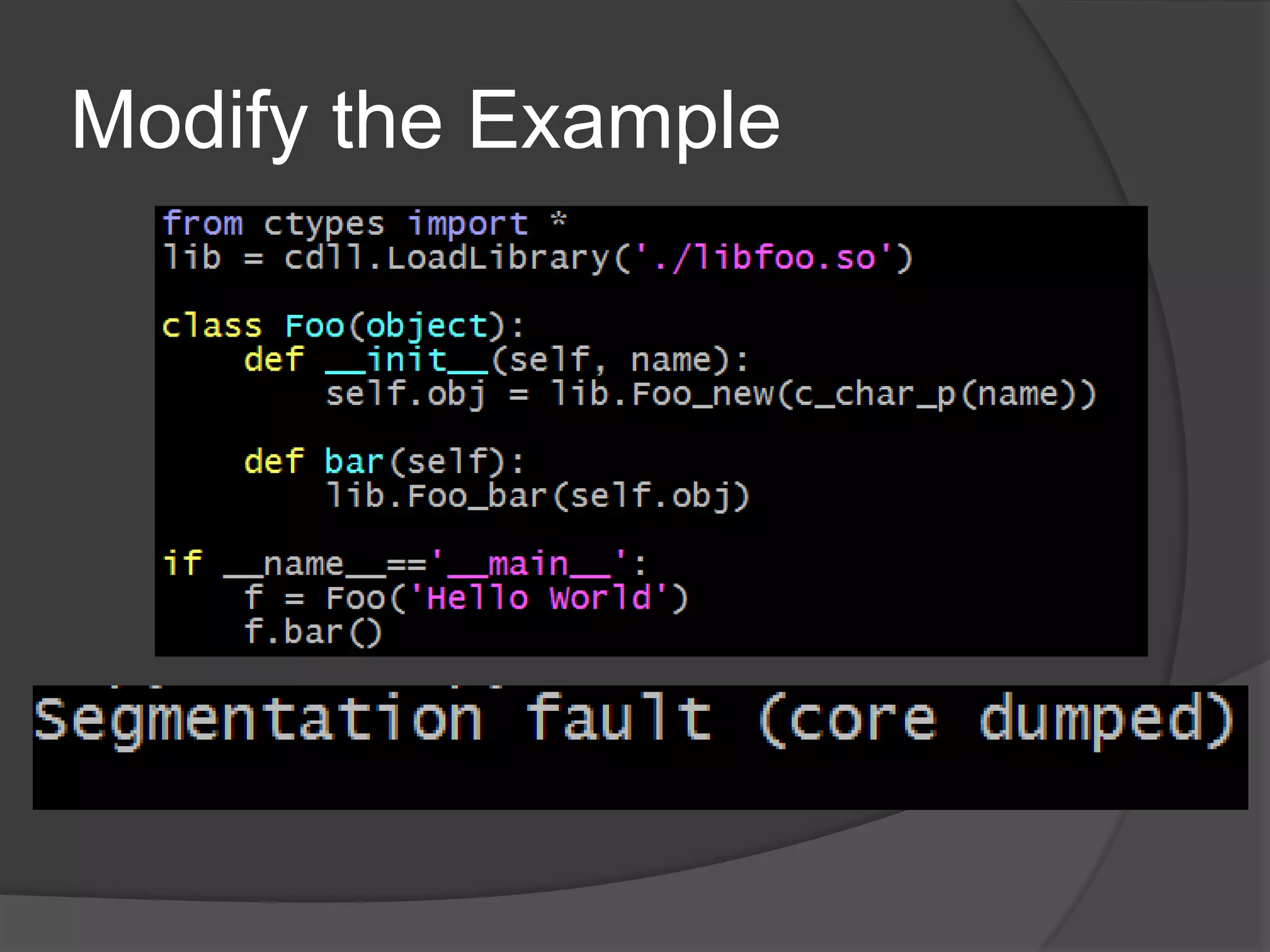 Modify the Example
 