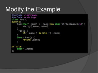 Modify the Example
 
